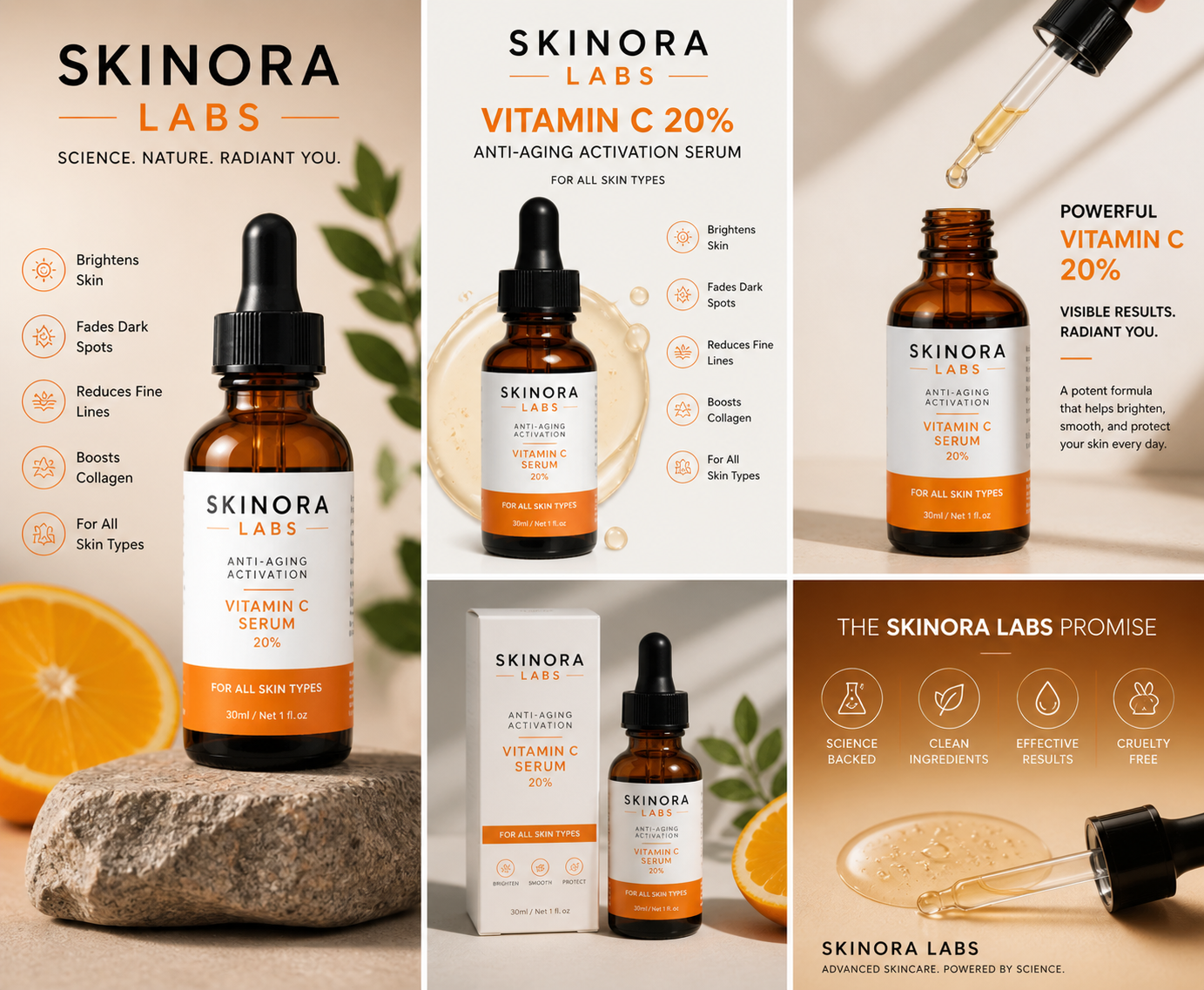 Vitamin C Anti-Aging Serum texture – lightweight and fast absorbing
