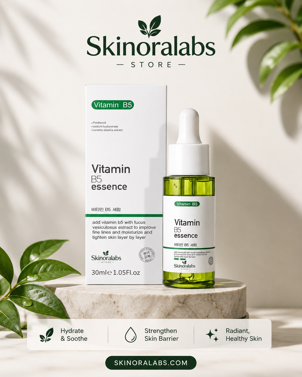 Skinoralabs Hyaluronic Acid B5 Hydrating Facial Serum