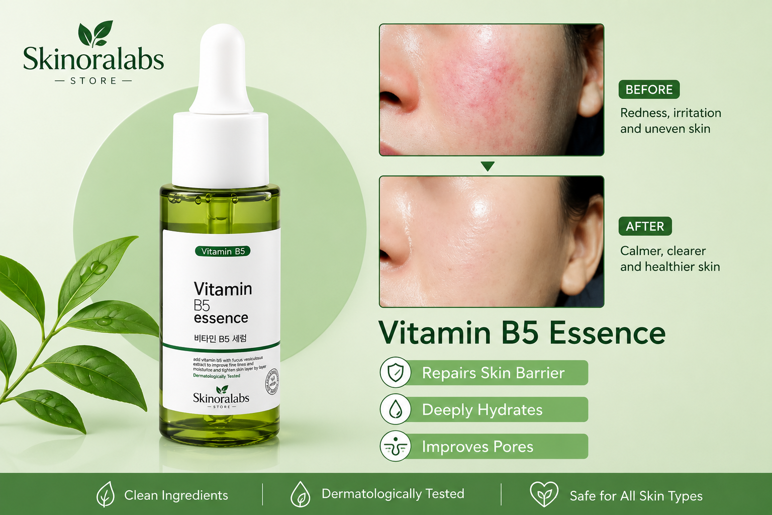 Skinoralabs Hyaluronic Acid B5 Hydrating Facial Serum
